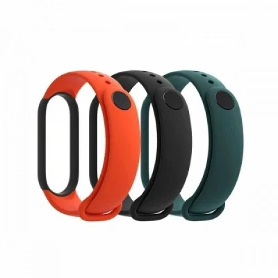 Mi Smart Band 5 Strap (3-Pack) Black/Orange/Teal